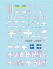 Star Decals 72-A1164 War in Ukraine 21 Ukrainian Big Guns and Rocket Artillery. 2S1 Gvostika, 2S9 Nona, 2S19 Msta-s, TOS-1 and BM-21 Grad 1/72